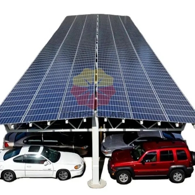 Система установки солнечных батарей Carport 10KW Легкий Алюминиевый Солнечный Carports для парковки автомобилей