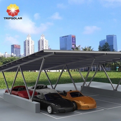 Структура ПВ-системы Алюминиевый портативный гараж Солнечная панель BIPV крыша Столпы парковки