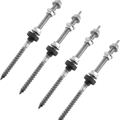 Крыша Монтаж из нержавеющей стали Солнечные наземные винты L Foot Hanger Bolt Kit для различных размеров